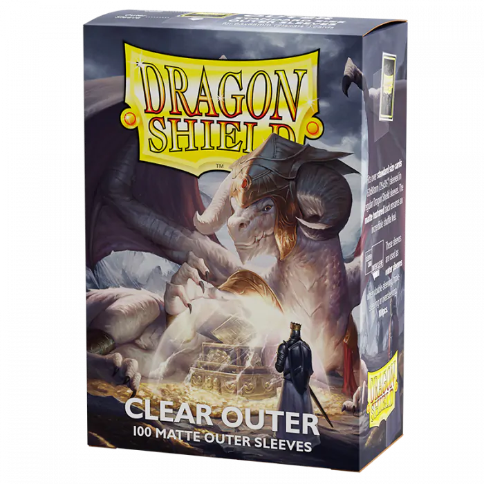 Dragon Shield 100 Matte Outer Sleeves Clear